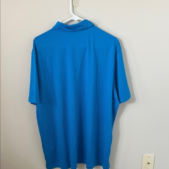 Adidas Men's Vibrant Blue Golf  Shirt - Picture 4 of 5